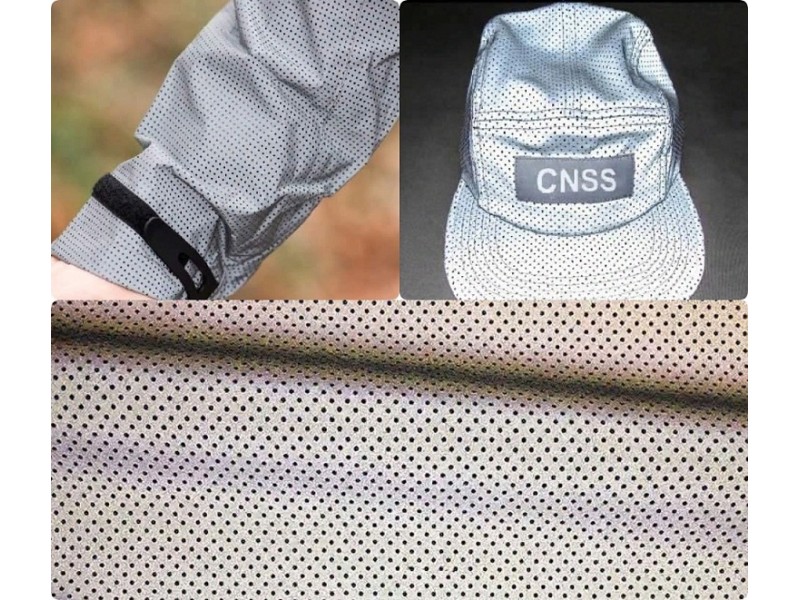 Reflective perforated fabric 1 m